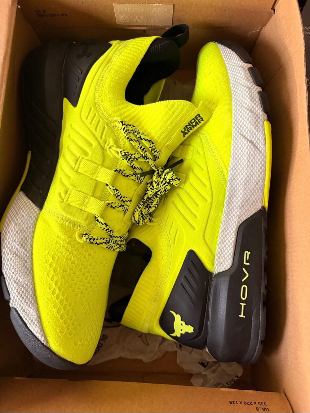 Under Armour Men’s HOVR Running Shoes - Neon Yellow/Black